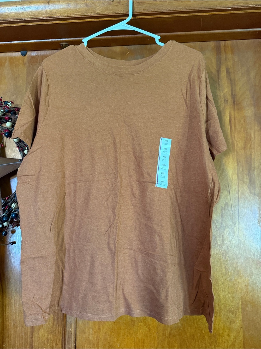 a new day Rust Brown Short Sleeve Tee